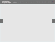 Tablet Screenshot of lafourchetteduprintemps.com